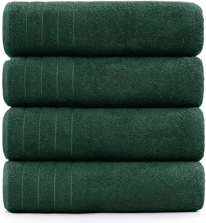 DAN River Extra Large Bath Towels Set of 4, 30 x 60 Inches - Image 8