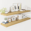 Vivelove 12 Inch Deep Floating Shelves 47.2 inch Long, 2 Inch Thick Wall Shelves by VIVELOVE