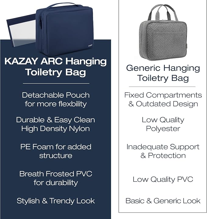 KAZAY Hanging Toiletry Bag - Image 5