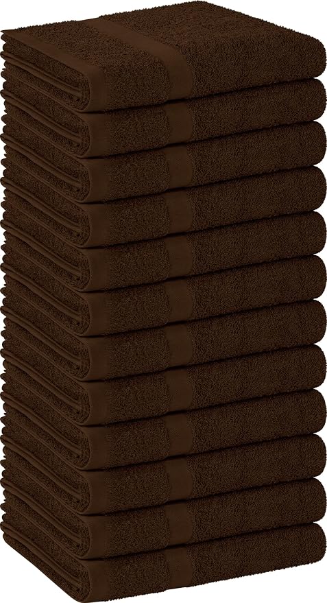 Utopia Towels Dark Brown Salon Towels, and Home Hair Care by UTOPIATOWELS