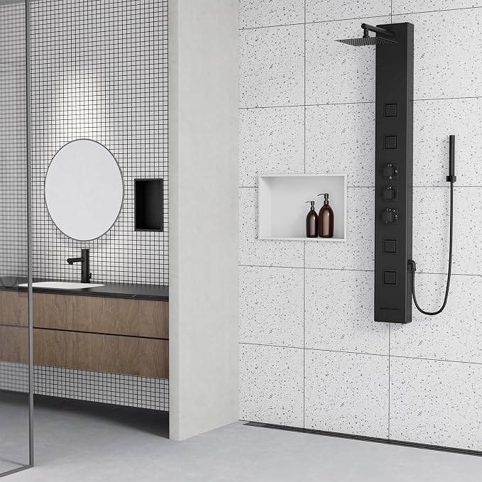 Achelous Stainless Steel Insert Shower Niche 18" X 12" NO Tile Needed, Recessed - Image 4