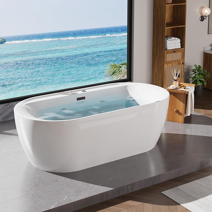 GarveeLife Freestanding Bathtub Tub71×35×23 inch Acrylic Massage Tub by GarveeLife