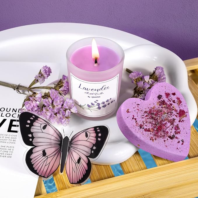 Bath Gift Set for Women, Christmas Stocking Stuffers for Women, Birthday White - Image 5