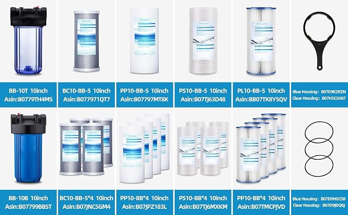 Geekpure 10 Inch Whole House Replacement Carbon Block Water Filter Cartridge - Image 6