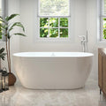 FerdY Nauru 59" Acrylic Freestanding Bathtub, Gracefully Shaped Freestanding by FerdY