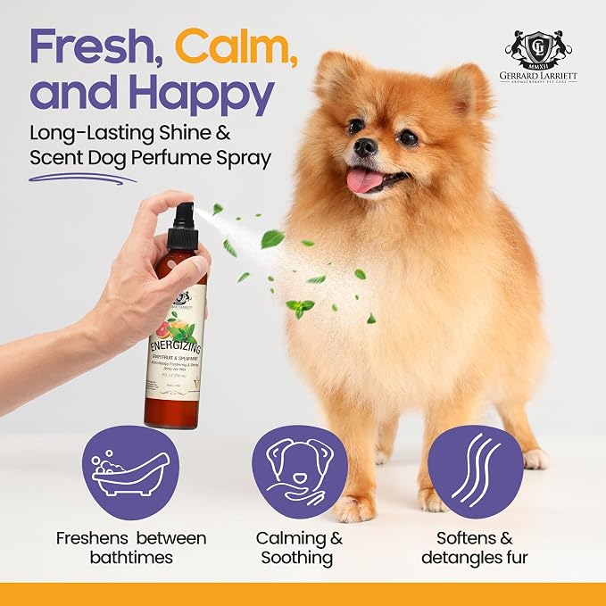 Dog Perfume Spray Long Lasting Grapefruit & Spearmint 8 Fl Oz-Dog Calming Spray - Image 2