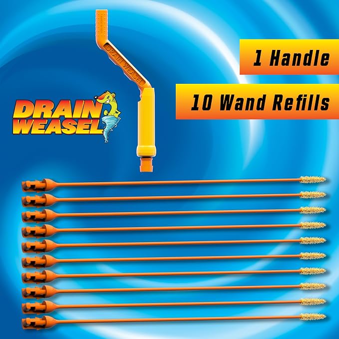 FlexiSnake Drain Weasel Sink Snake Hair Clog Remover Tool, Bathtub Drain Cleaner - Image 6