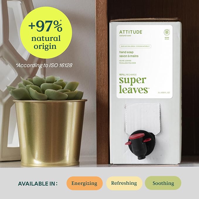 ATTITUDE Liquid Hand Soap, EWG Verified, Plant and Mineral-Based, Vegan - Image 3
