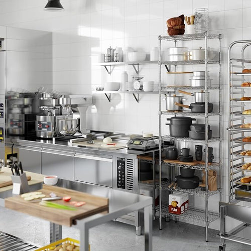 14" Deep x 24" Wide x 86" Height Wire Shelving Kit | 8-Tier | NSF Commercial - Image 2
