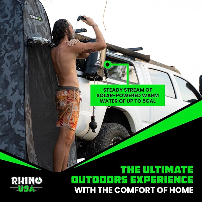Rhino USA 5 Gal / 20L Portable Solar Camp Shower - Image 7