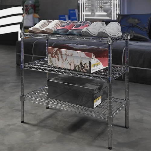 14" Deep x 30" Wide x 27" Height Wire Shelving Kit | 3-Tier | NSF Commercial - Image 2
