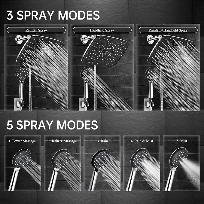 Veken 11.8 Inch Rain Shower Head - Image 4