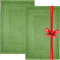 DAN RIVER Greek Cotton Bath Mats Set of 2 – Not a Bathroom Rug, Ultra Soft by DanRiver