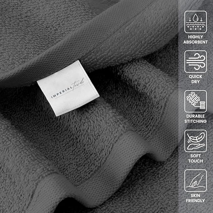 50 PK Saloon Towel Dark Grey - Image 5