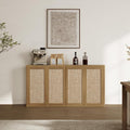 SICOTAS 64" Rattan Modular Buffet Sideboard Storage Cabinet by SICOTAS