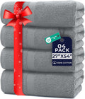 DAN RIVER Bath Towels Set of 4, 27 x 54 Inches, 100% Cotton, Larger & Lighter by DanRiver