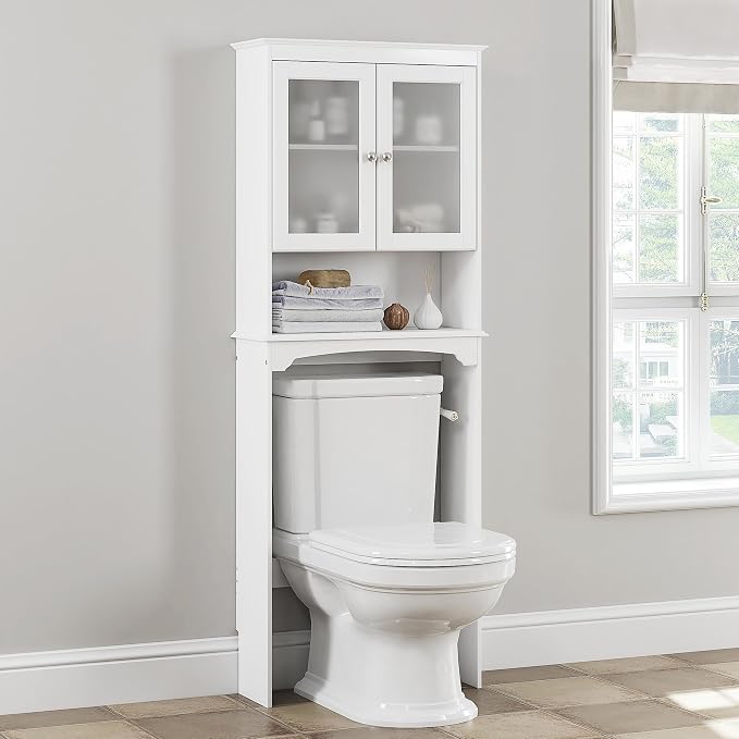 Spirich Over The Toilet Storage Cabinet, Above Toilet Storage Shelf by SpirichLLC