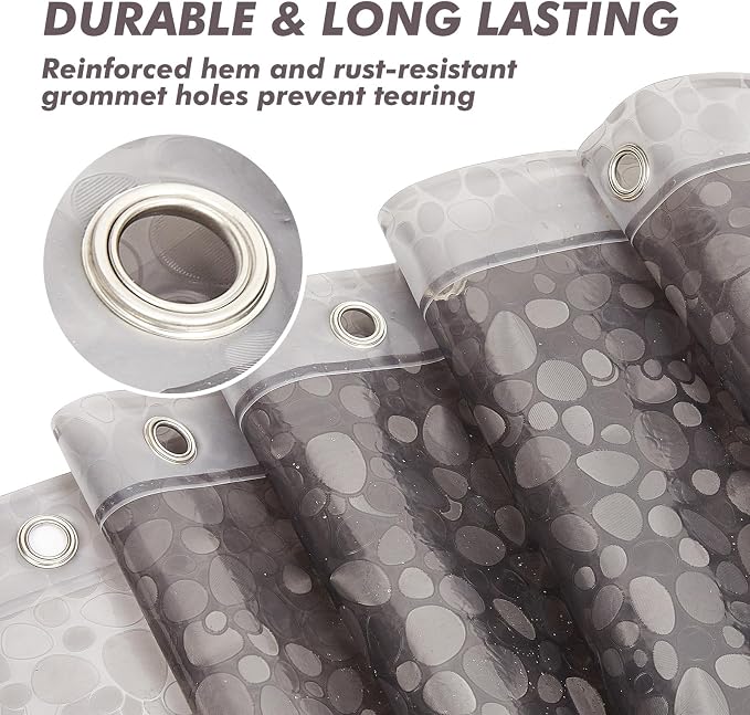Waterproof Shower Curtain Liner EVA 8G - Image 3
