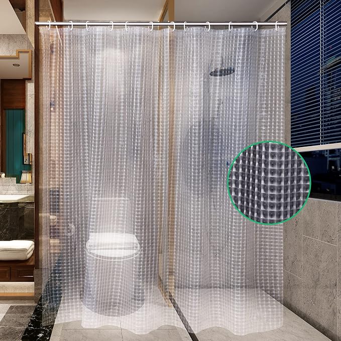 Bostofy Heavyweight 8G Bathroom Shower Stall Curtain Liner, Shower Curtain or - Image 2