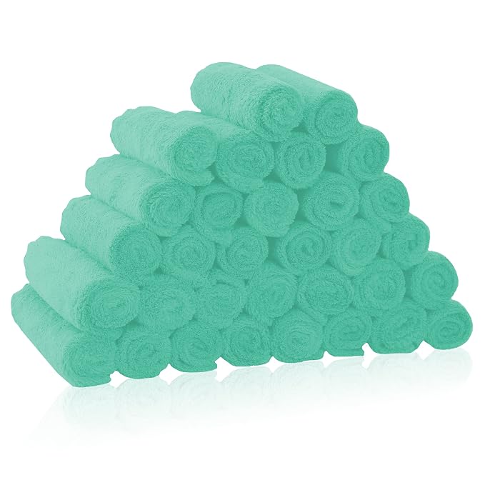 32 Pack Baby Washcloths by BAMBOO+QUEEN