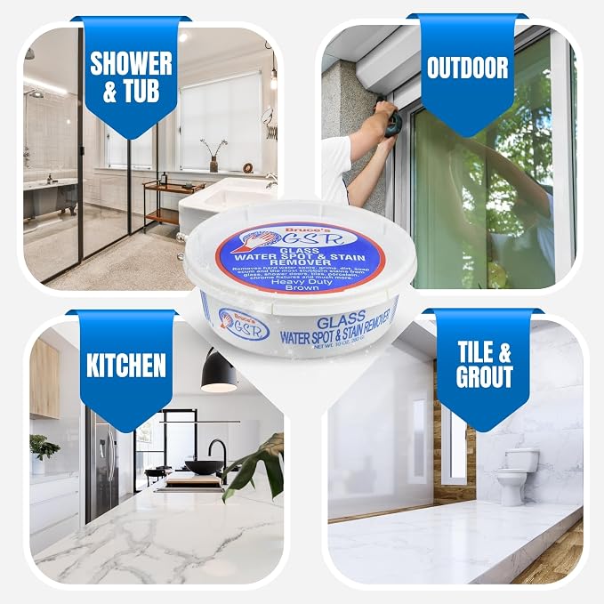 Bruce's GSR Heavy Duty Glass Water Spot Remover - Image 4