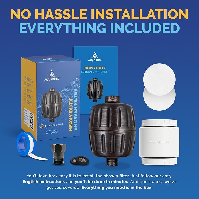 AquaBliss HEAVY DUTY Shower Filter – Advanced 30x Filtration - Image 6