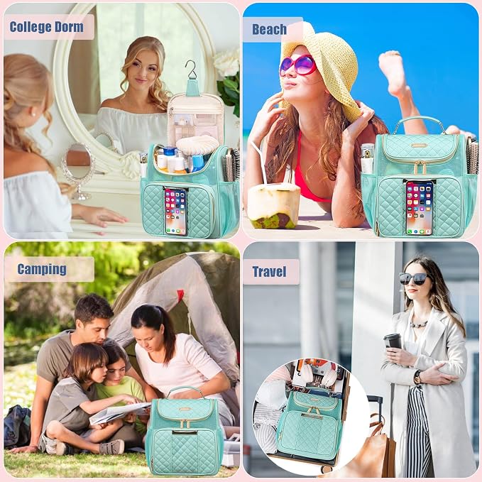 Large Toiletry Bag for Women Men, Portable Shower Caddy For College Dorms - Image 8