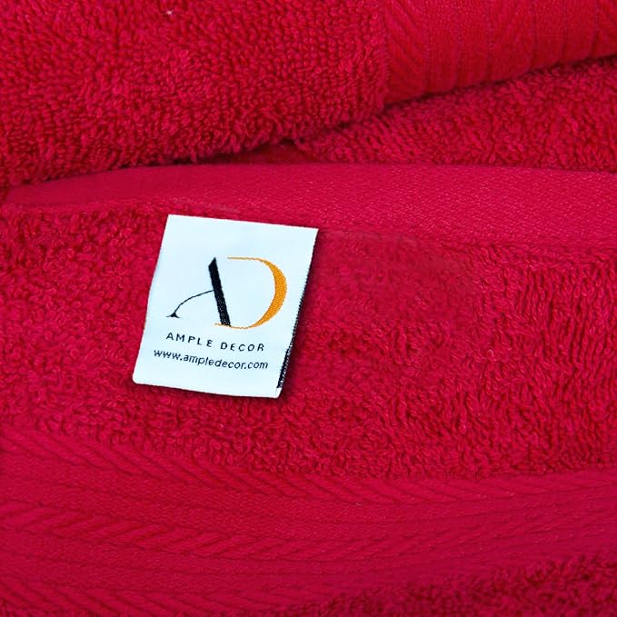 Ample Decor Bath Towels Pack of 16 600 GSM 100% Cotton, Absorbent Soft Premium - Image 3