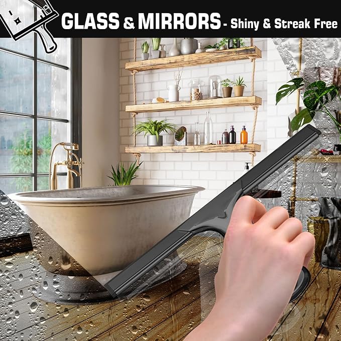 All-Purpose Stainless Steel Shower Squeegee - Image 2