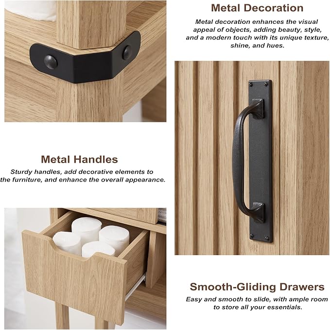 Over The Toilet Storage Cabinet, Farmhouse Storage Cabinet - Image 6