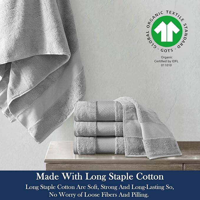 Delara Organic Cotton Luxuriously Plush Bath Towel Pack of 4 | GOTS & OEKO-TEX - Image 3
