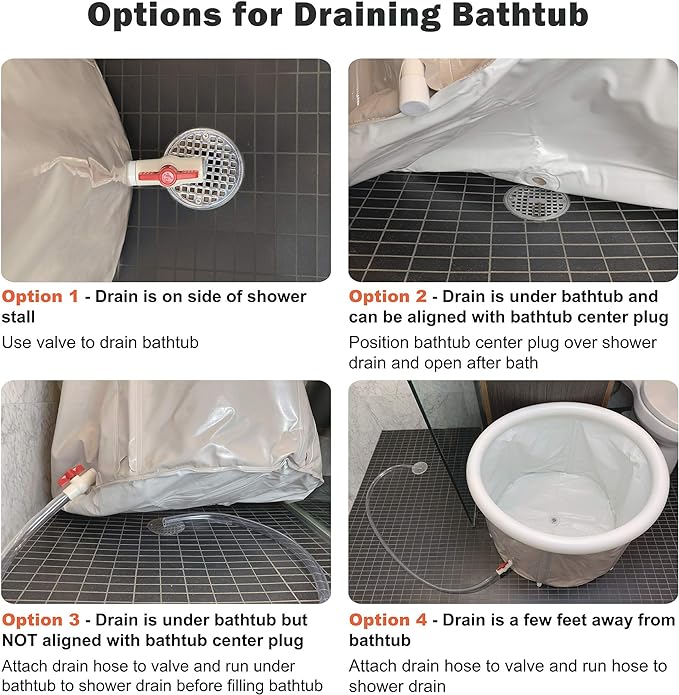 Portable Bathtub by Homefilos, Ice Bath and Cold Plunge - Image 6