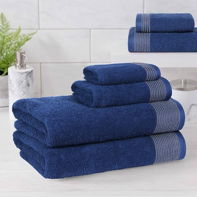 Belizzi Home 100% Cotton Ultra Soft 6 Pack Towel Set, Contains 2 Bath Towels - Image 3