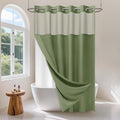 No Hook Waffle Weave Shower Curtain Set by Unknown
