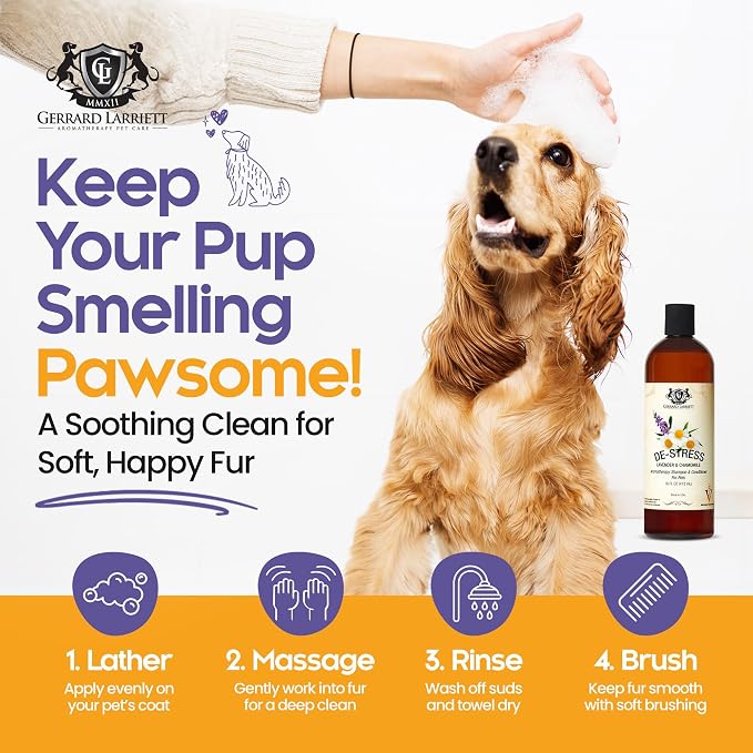 Dog Shampoo and Conditioner Aromatherapy Pet Bundle Set Itchy Skin Relief - Image 4