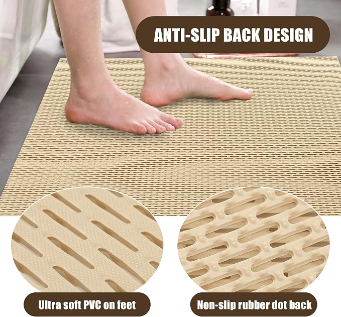 HOMBYS 47 x 32 Extra Large Shower Mat - Image 4