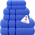 CASA COPENHAGEN Eternal 6 Pieces Towel Set- Electric Blue, 500 GSM 2 Bath Towel by CASACOPENHAGEN
