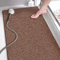 godehone Shower Mats Non Slip Without Suction Cups, PVC Loofah Bathroom Mats by godehone
