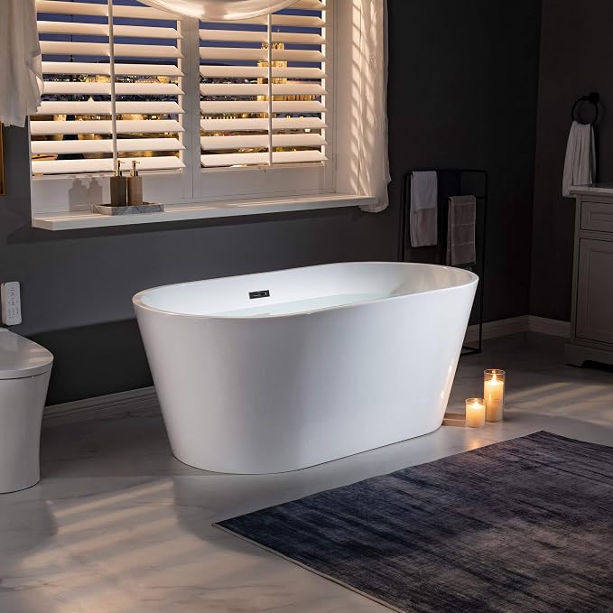 WOODBRIDGE BTA1514-MB-Drain &O+ Pillow Bathtub - Image 3
