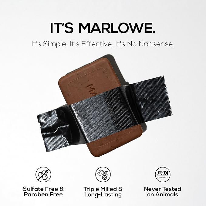 MARLOWE. No. 109 Coffee Bar Soap 7 oz – Exfoliating Body Scrub - Image 4