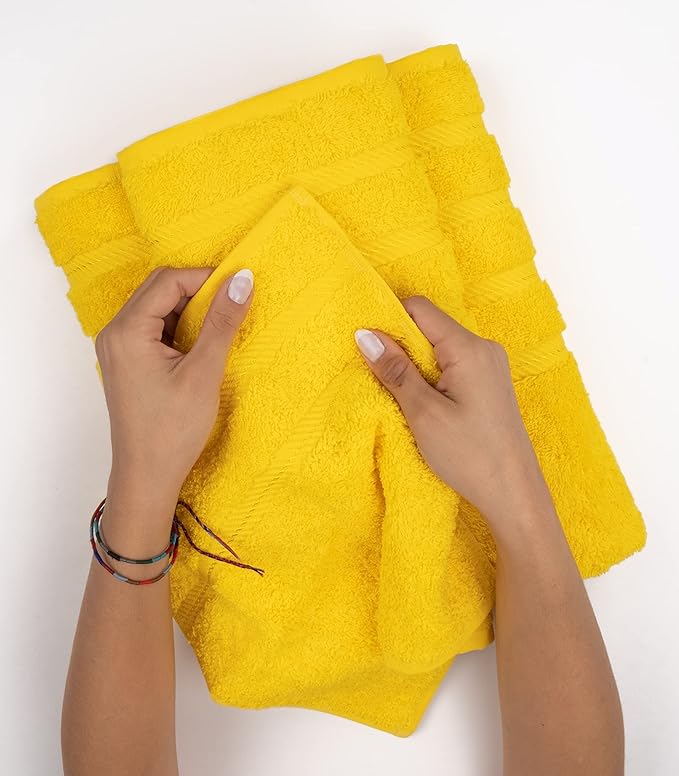 American Soft Linen Luxury 4 Piece Bath Towel Set, 600 GSM 100% Cotton Turkish - Image 6