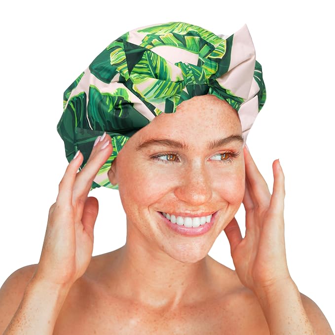 Kitsch Luxury Shower Caps for Women Reusable Waterproof - Image 7