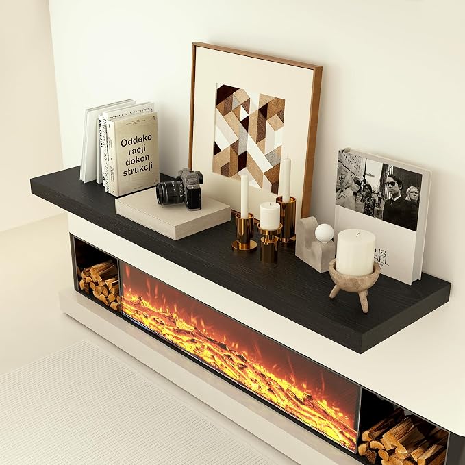 Heimlove 12 Inch Deep Floating Shelves, 55 x 12 inches Long Wall Shelf - Image 7