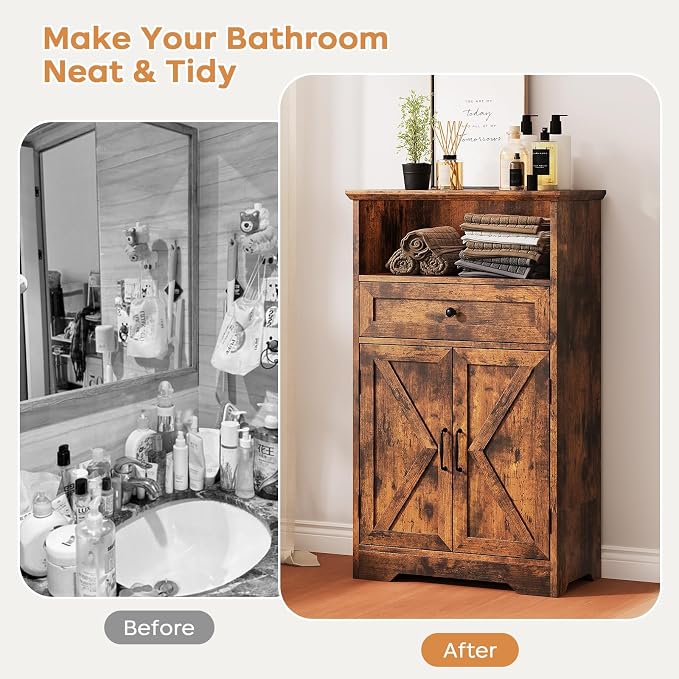 Floor Cabinet, Farmhouse Storage Cabinet - Image 4