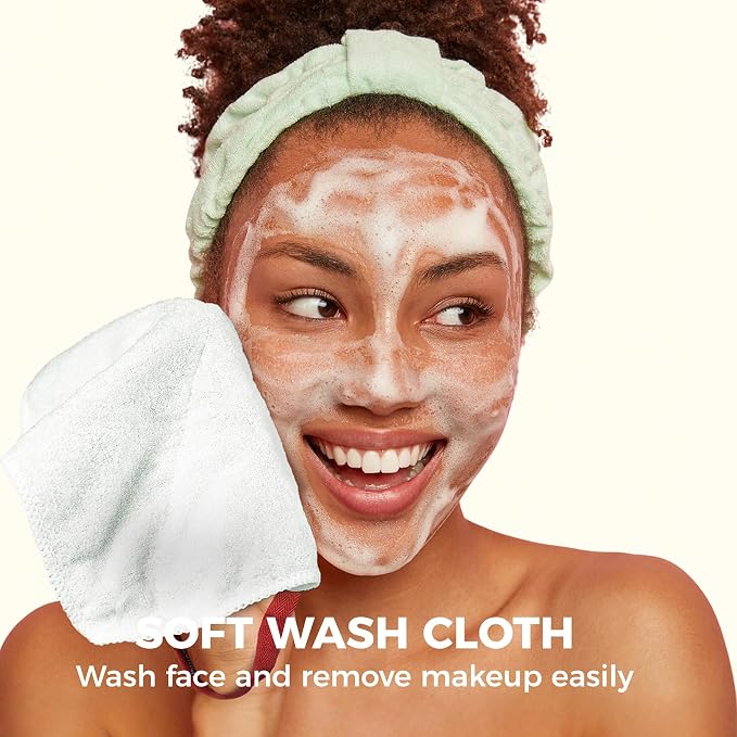 ZOMCHI Wash Cloths for Face and Body, Dual Sided Exfoliating Washcloth - Image 3