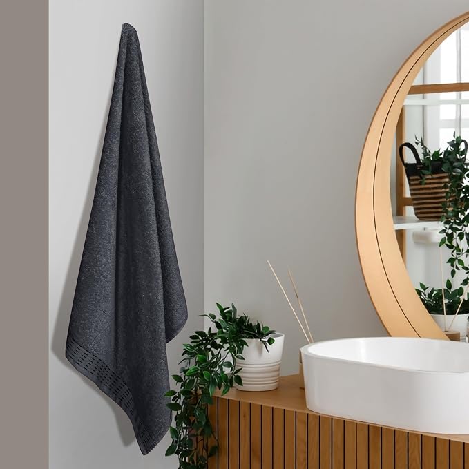 Cotton 2 Pack Oversized Bath Towel Set 28x55 inches, Large Bath Towels - Image 3
