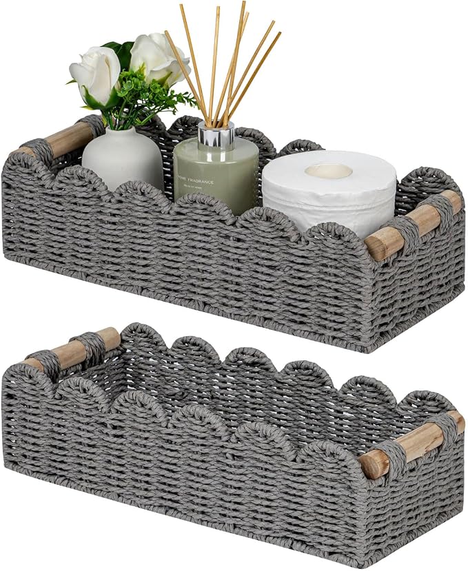 CubesLand Scalloped Decor Basket by CubesLand