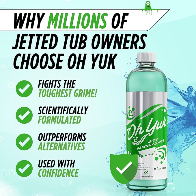 Oh Yuk Jetted Tub Cleaner for Jacuzzis, Whirlpools, The Most Effective Jetted - Image 4