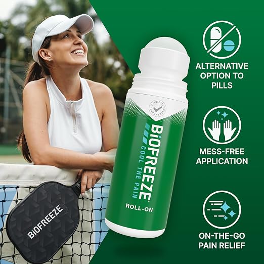 Biofreeze Roll On Pain Relief for Knee, & Simple Backache, Arthritis Pain - Image 3