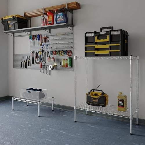 14" Deep x 30" Wide x 34" Height Wire Shelving Kit | 2-Tier | NSF Commercial - Image 2